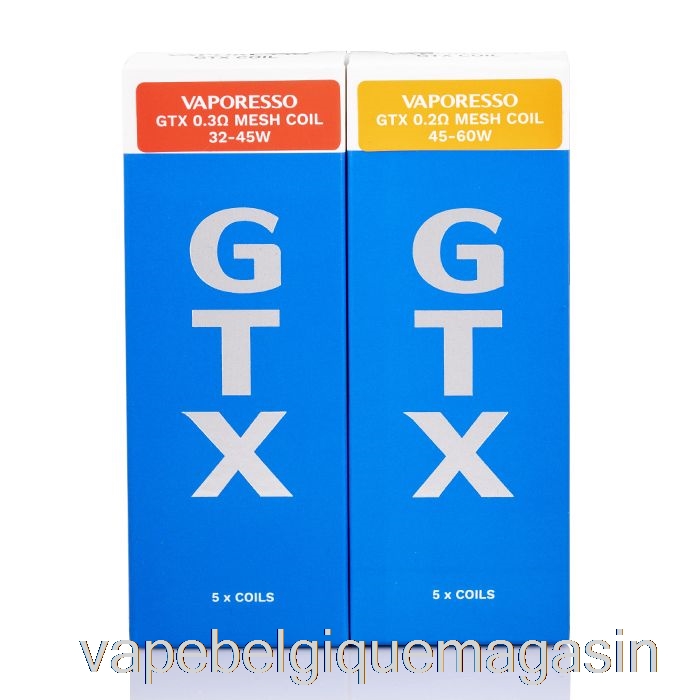 Vape Shop Bruxelles Bobines De Remplacement Vaporesso Gtx Bobines De Maille Gtx 0,4ohm